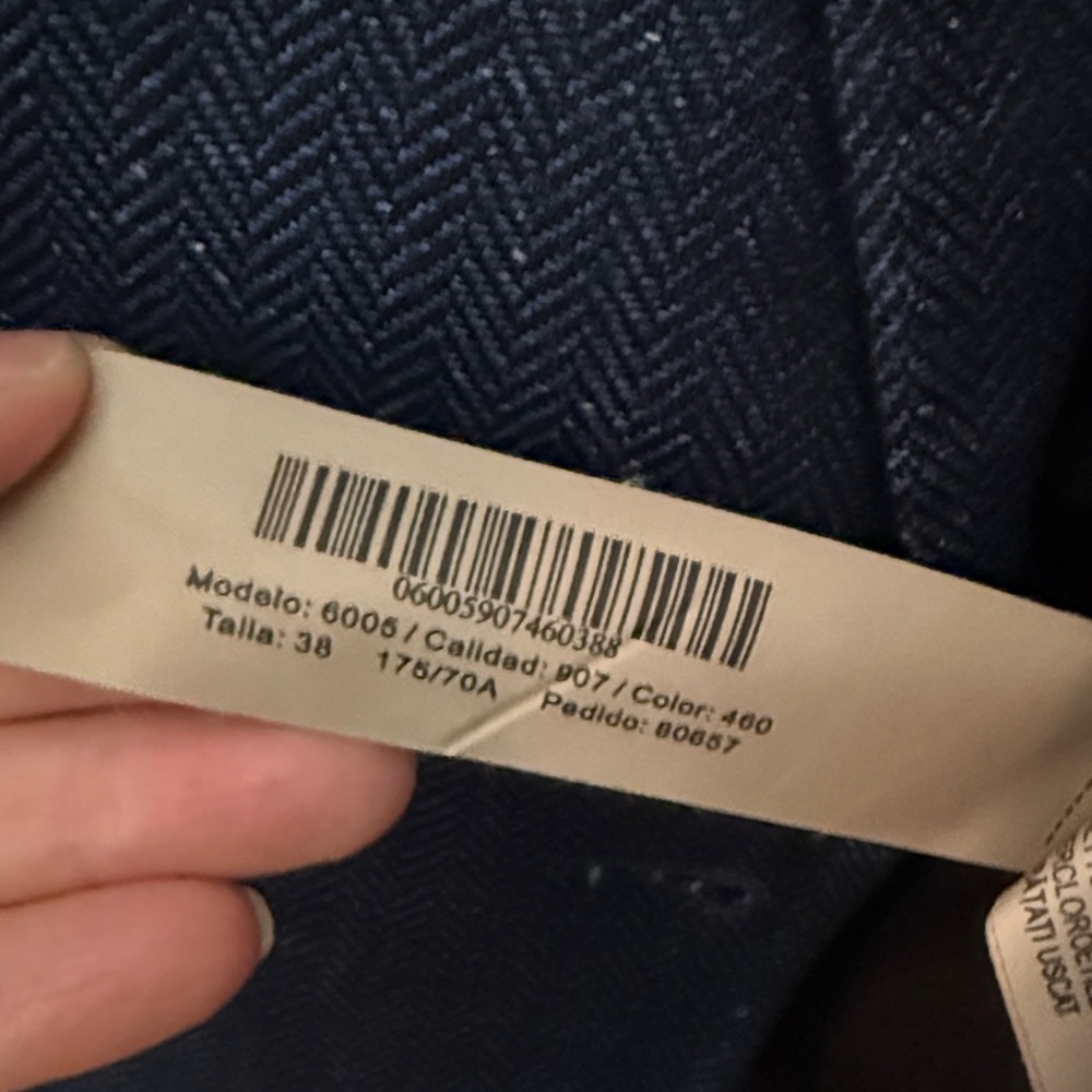 Massimo Dutti Navy Linen Blazer - 38 (Size 6) - Picture 9 of 10